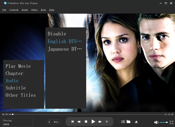 Step 2. Select audio track for the Blu-ray movie.